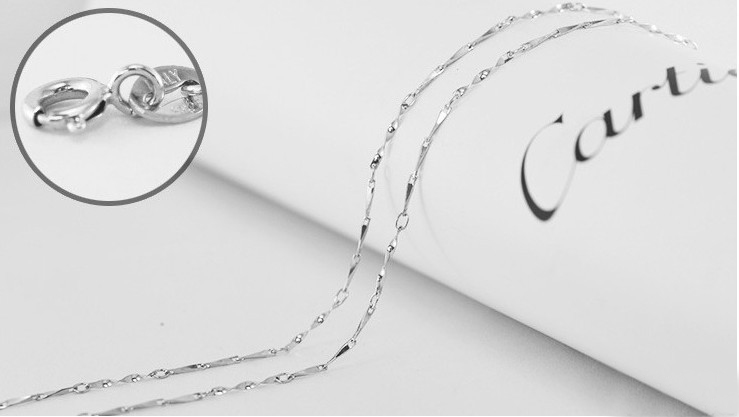 SS11028-4 S925 sterling silver necklace